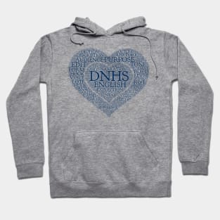 DNHS English - Blue Text Hoodie